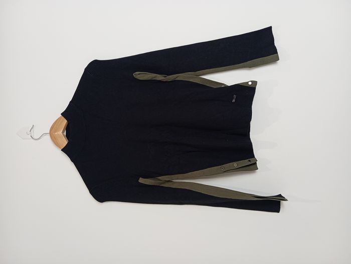 Pull col roulé noir et kaki Salsa taille XS neuf