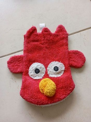 Gants de toilette Elmo marionnette sésame street