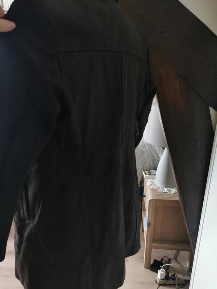 Veste en cuir marron Francesco Rizzi - photo numéro 8