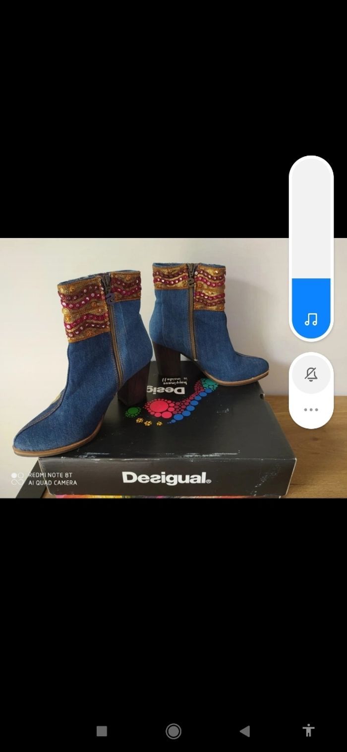 Bottines Desigual comme neuve 39 - photo numéro 2