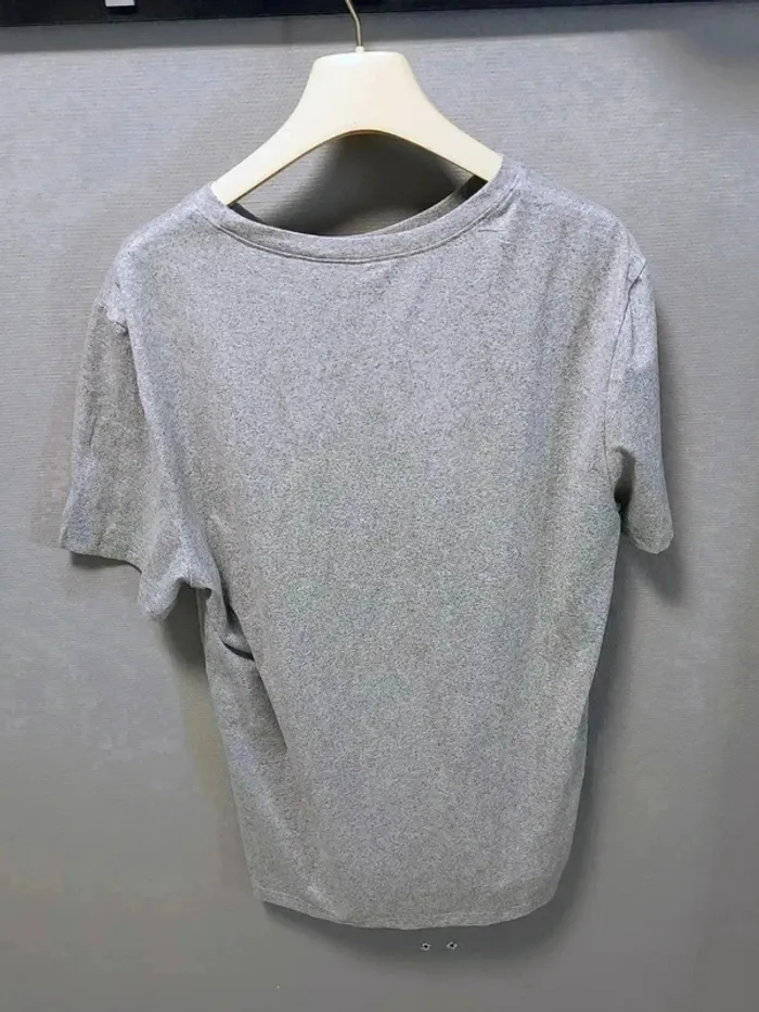 🔥 T-shirt gris chiné style minimaliste – Taille L - photo numéro 7
