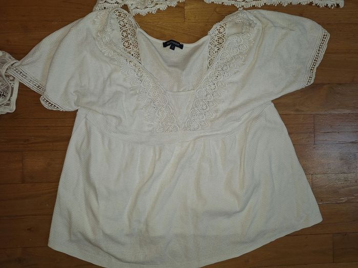 Lot 4 hauts femme dentelle et autres taille S - photo numéro 2