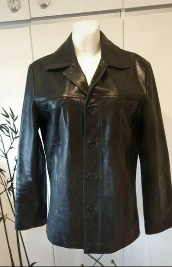 Belle veste cuir noir homme de la collection Jules de taille M.