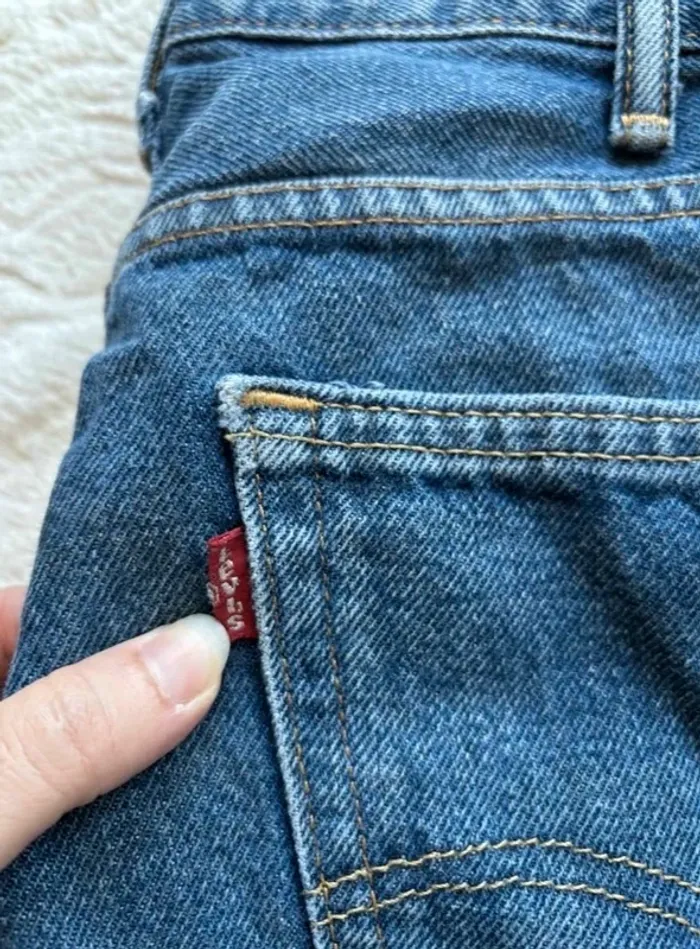 Jean Levi’s 505 Straight fit droit Bleu femme Unisexe 50/5XL L32 taille haute Y2K vintage - photo numéro 3