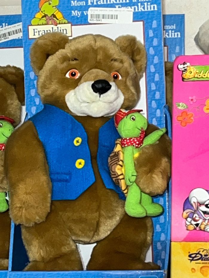 Doudou Peluche 30 cm Cadeau de Naissance Franklin Et L'Ours Martin Collector - photo numéro 2