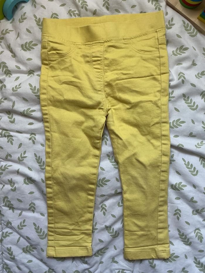 jegging slim jaune 24 mois boite à malices - photo numéro 3