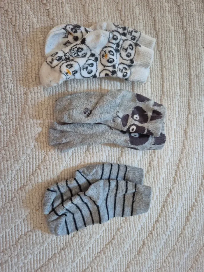 3 paires de chaussettes taille 15/16