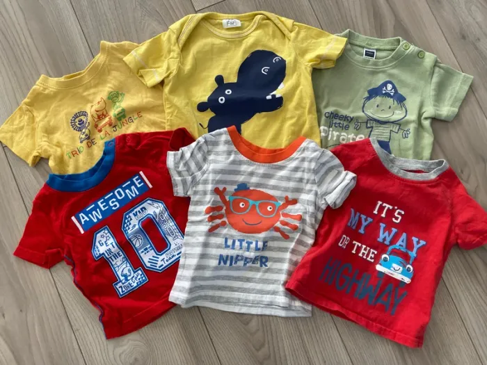 Lot 6 tee-shirts 6/9mois