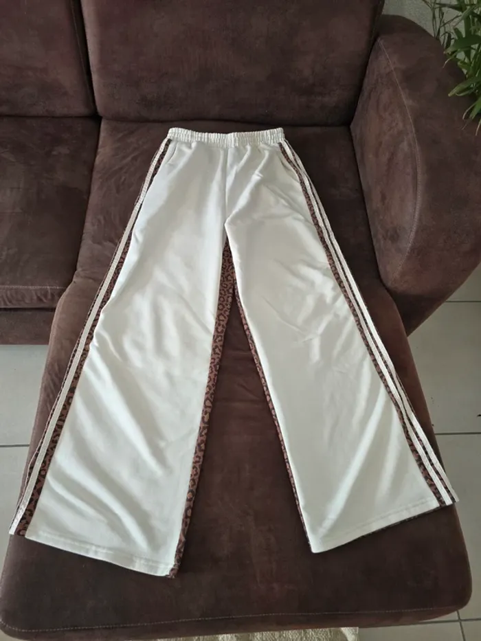 Jogging femme bicolore Léopard/blanc L Shein Neuf