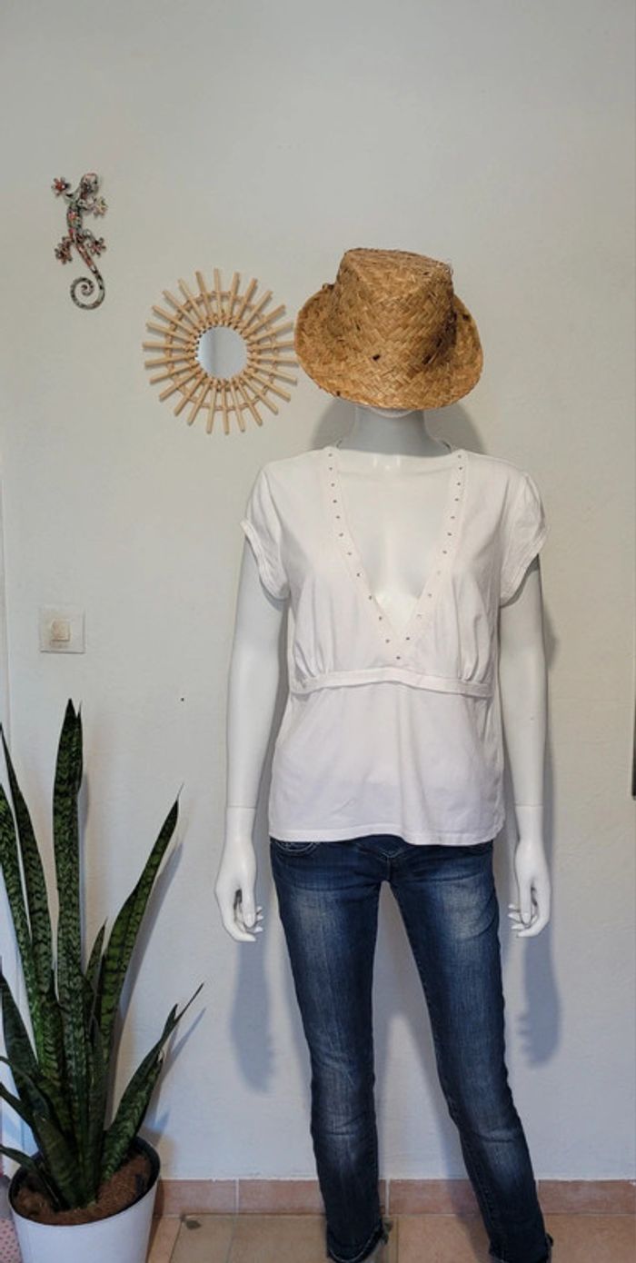 T shirt grand décolleté - photo numéro 2
