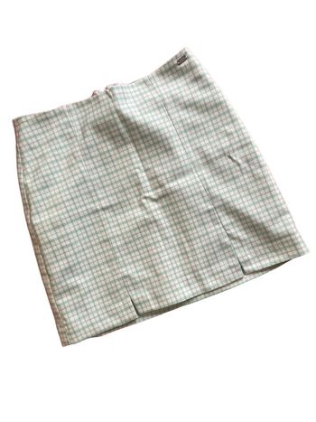 Jupe à carreaux verts et blancs Pull & Bear taille S très bon état