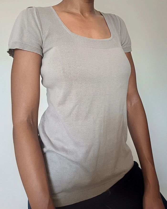 T-shirt gris T38-40 - photo numéro 2