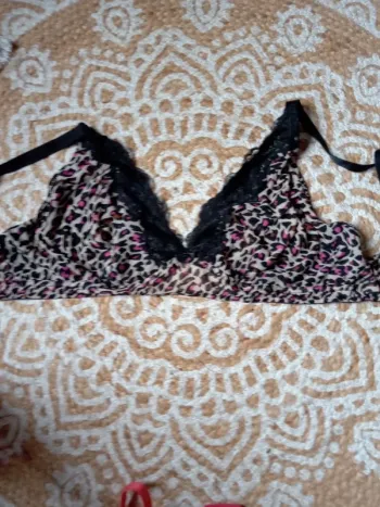 Soutien gorge léopard sans armatures