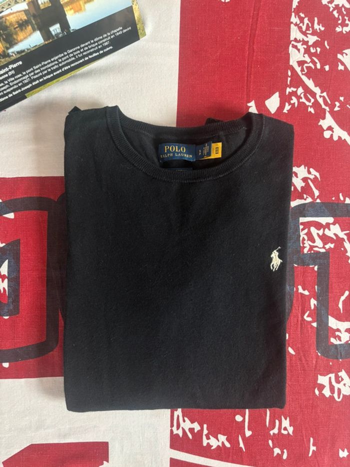 Sweat Ralph Lauren taille S noir logo blanc