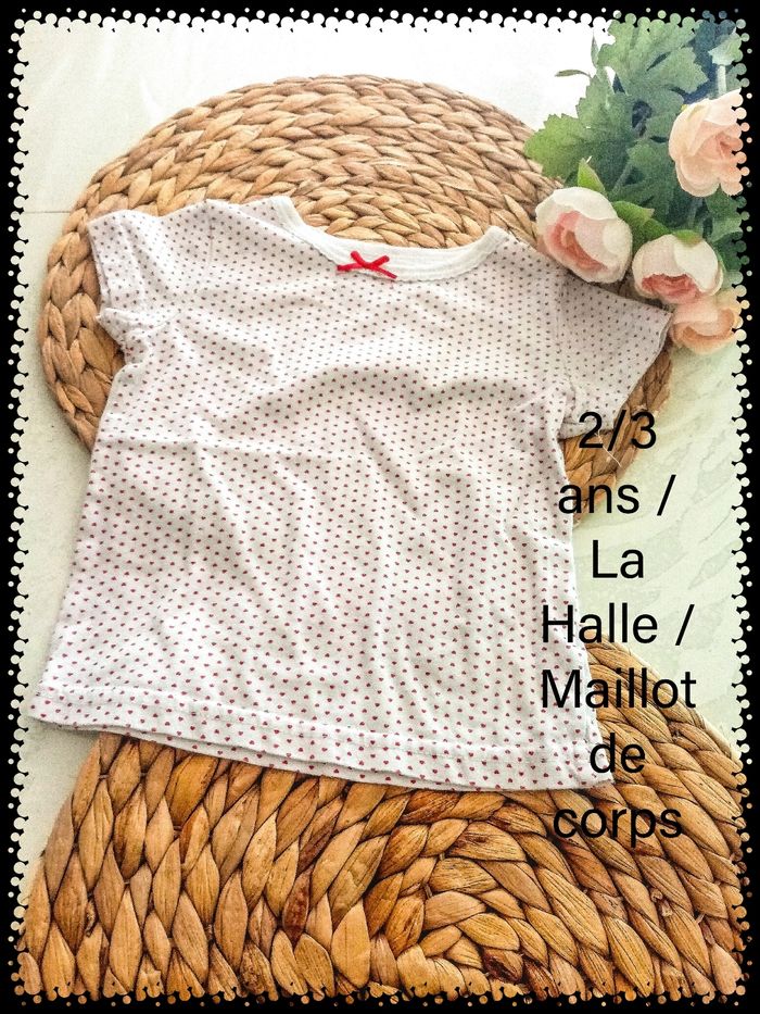2/3 ans La Halle maillot de corps toutes saisons /Excellent état - photo numéro 2