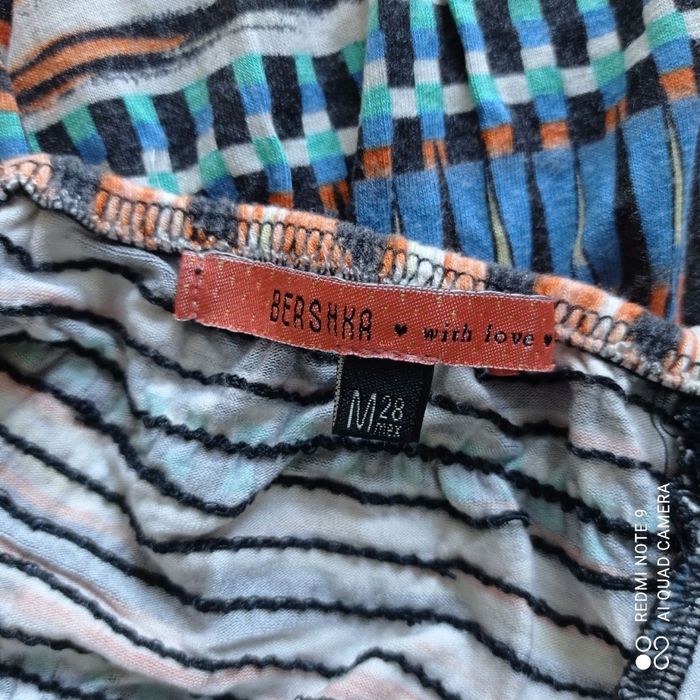 Robe bustier orange à motifs t38 Bershka - photo numéro 9