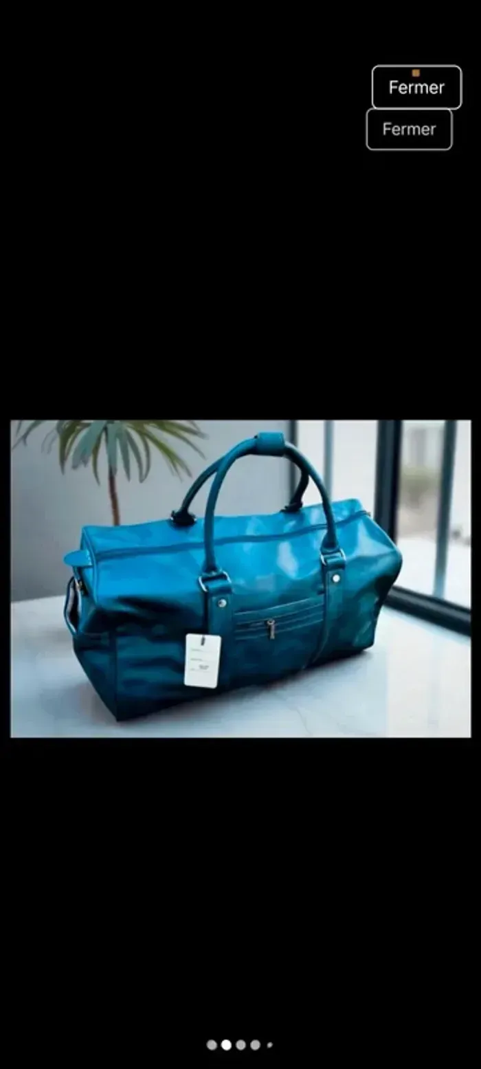 Sac bleu marine spacieux neuf - photo numéro 6