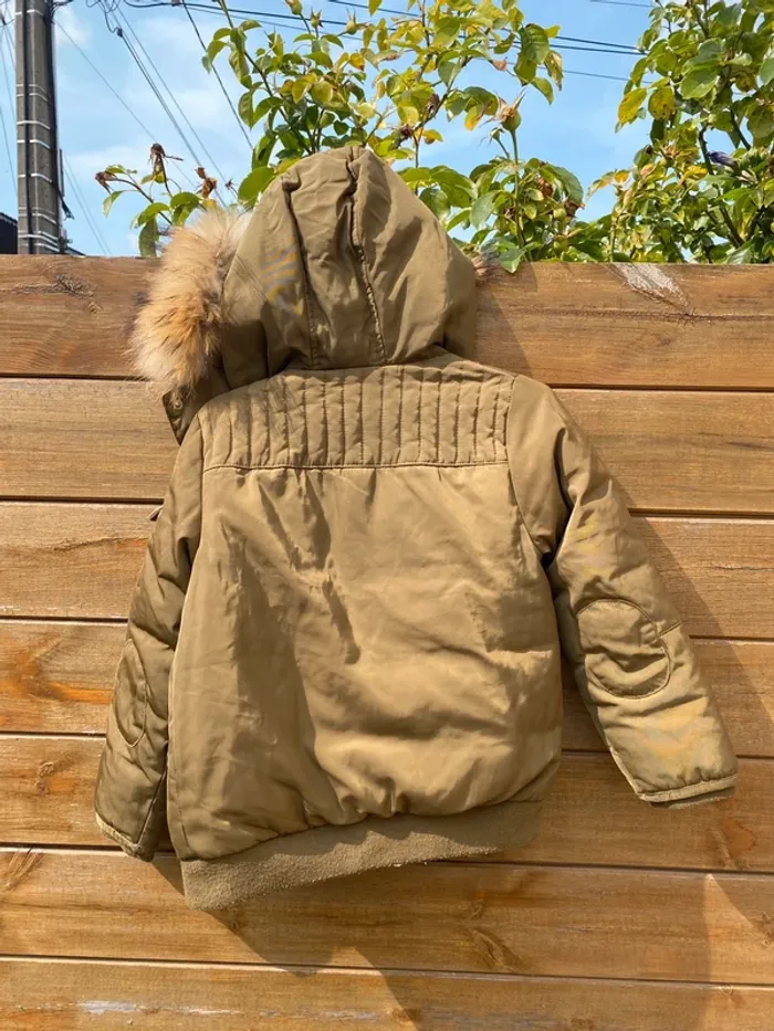 Blouson doudoune parka manteau capuche fourrure cyrillus 8 ans - photo numéro 12