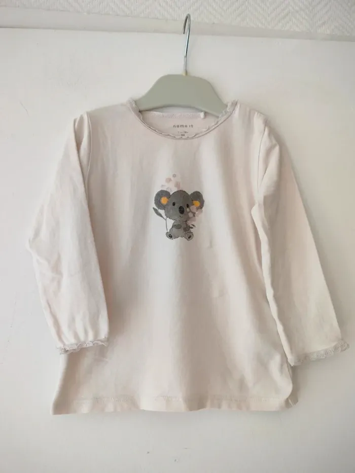 (e) t-shirt panda Name It 86cm