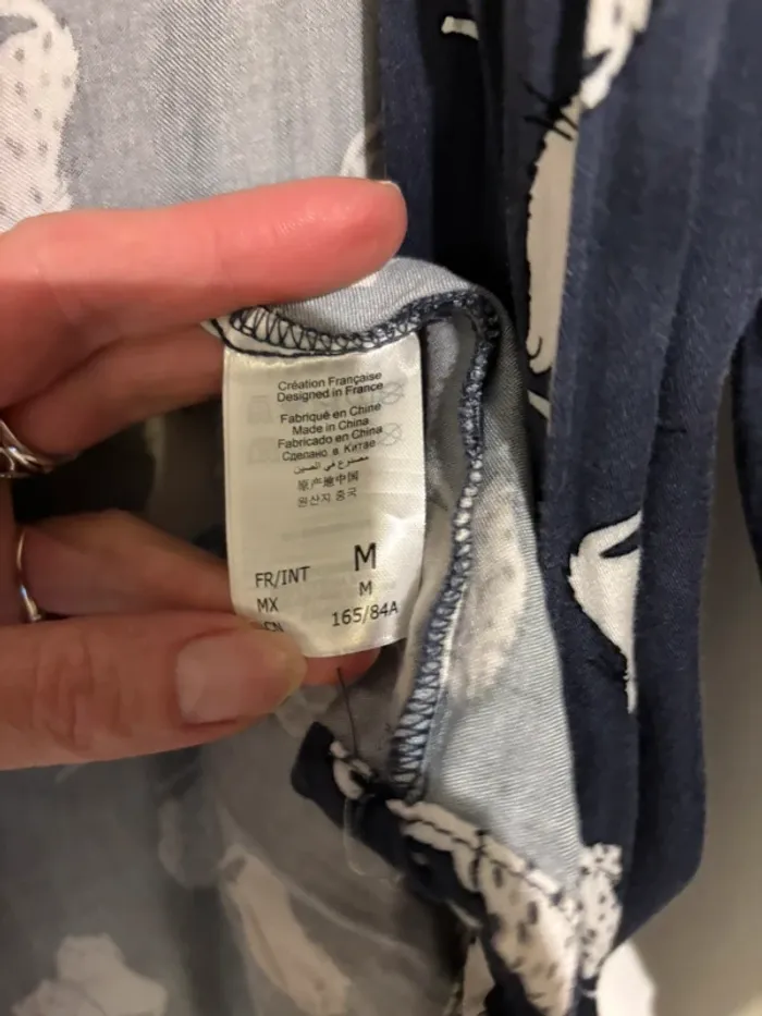 Gilet de pyjama Etam motif chat taille 38-M très bon état - photo numéro 8