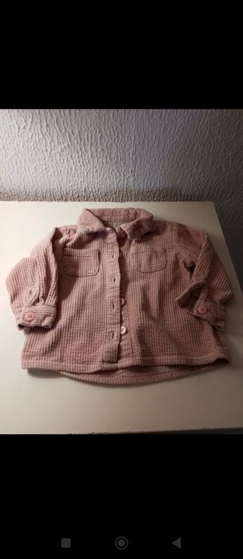 Chemise rose fille