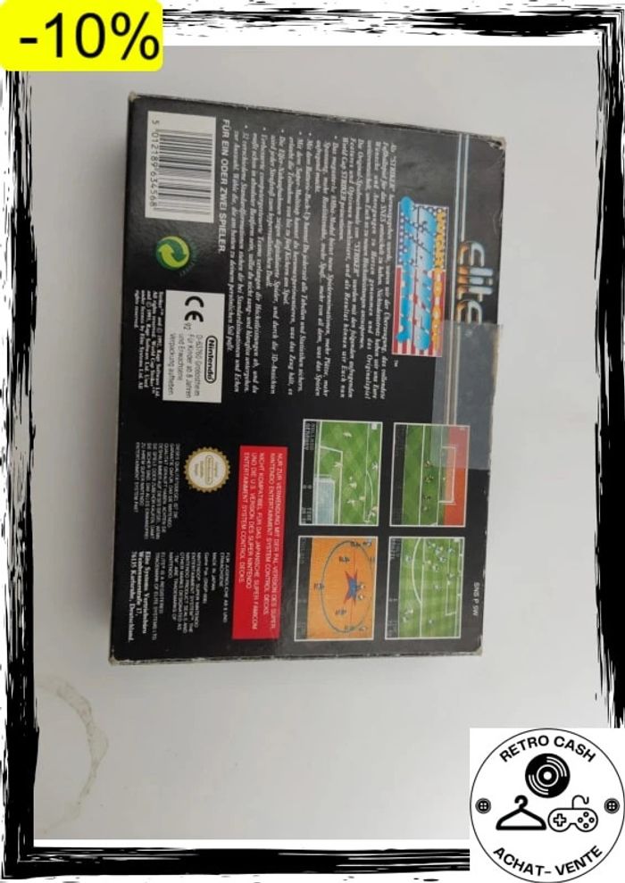 Super Nintendo boîte World Cup Striker NOE sans jeu sans notice - photo numéro 6