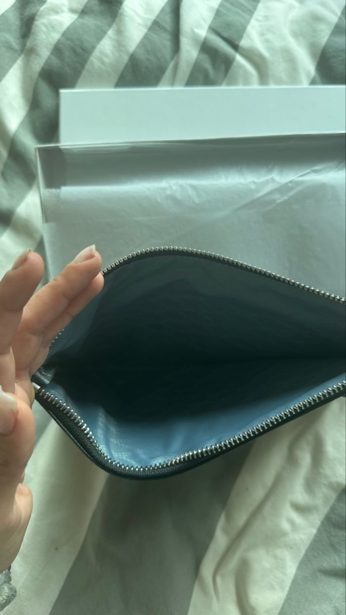 Pochette noire en cuir - photo numéro 3