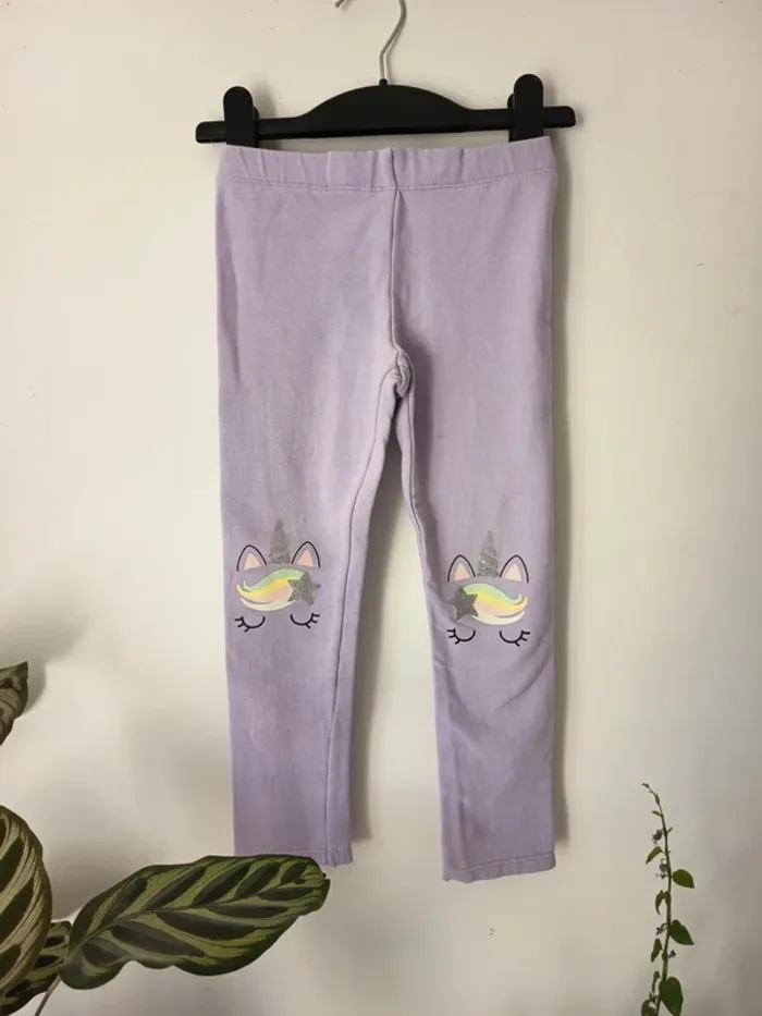 Legging Intérieur gratté, fourré, licorne