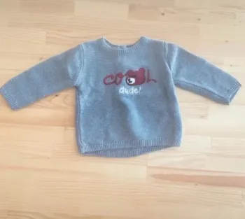 Pull maille ours