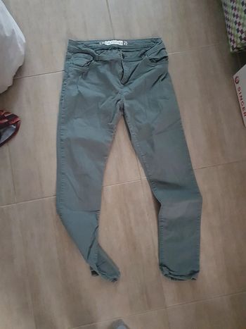 Pantalon gris vert
