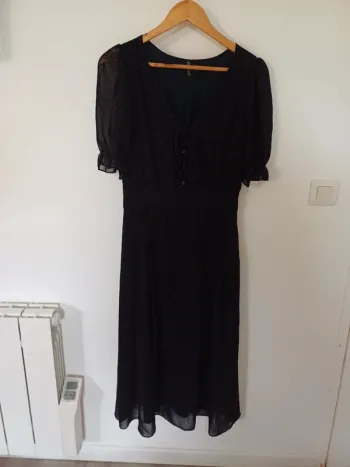 Robe à pois longueur mi mollets