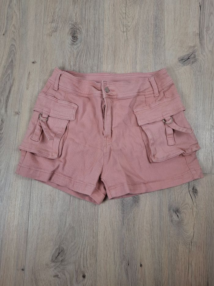 Short Femme – Cargo Rose – Taille M – Coton
