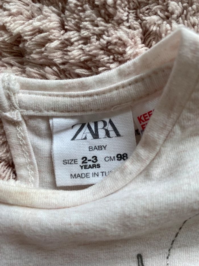 Tee-shirts manches courtes Zara 2-3 ans - photo numéro 3