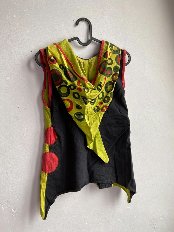 Top vert fantaisie Fonky Tata taille S - photo numéro 5