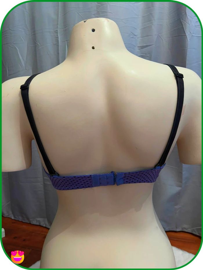 🌷soutien gorge violet à pois noir 🌷 - photo numéro 3