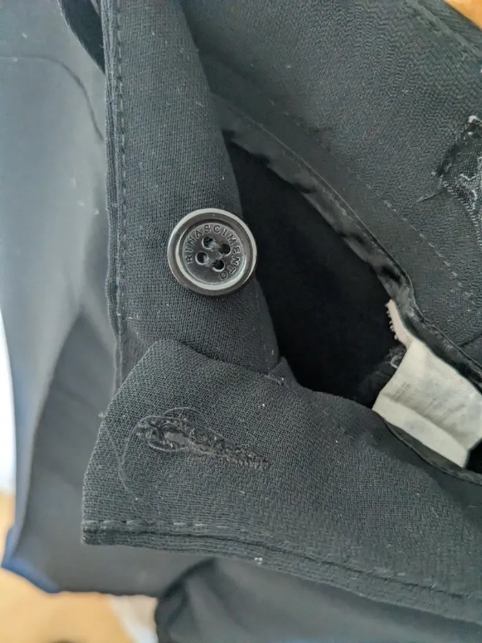 Pantalon droit souple Rinascimento - marine/noir - photo numéro 5
