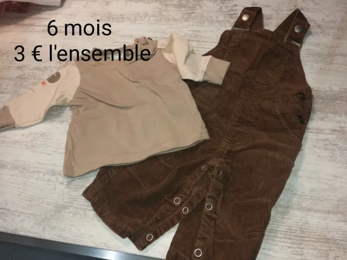 Ensemble garçon 6 mois