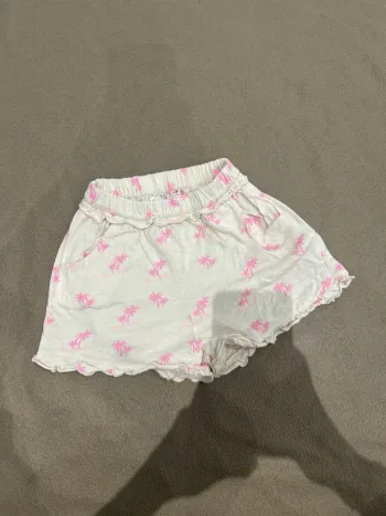Short coton petite fille