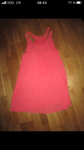 Belle blouse coal décolleté pailletée L/XL