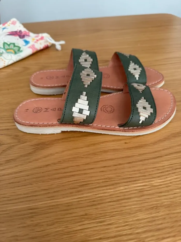 Mules Mapache Bohème taille 36. Neuves - photo numéro 2