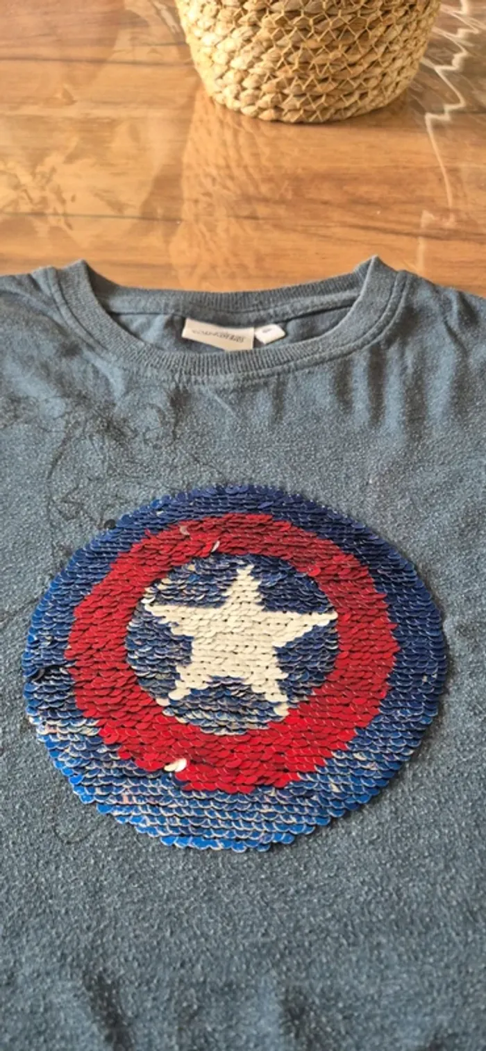 Tee-shirt captain america marvel avengers 6 ans - photo numéro 2