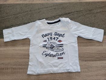 Tee-shirt manches longues- gemo 6mois