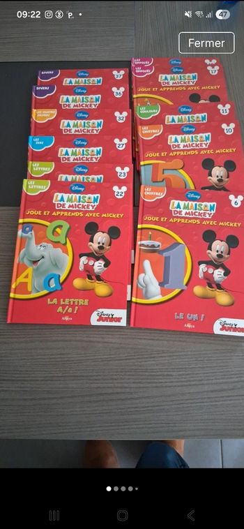 Livres la maison de Mickey Disney 