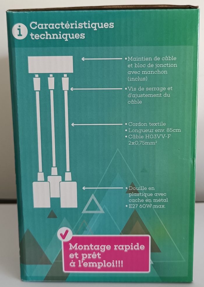 Suspension en métal - Luminaire moderne - photo numéro 4