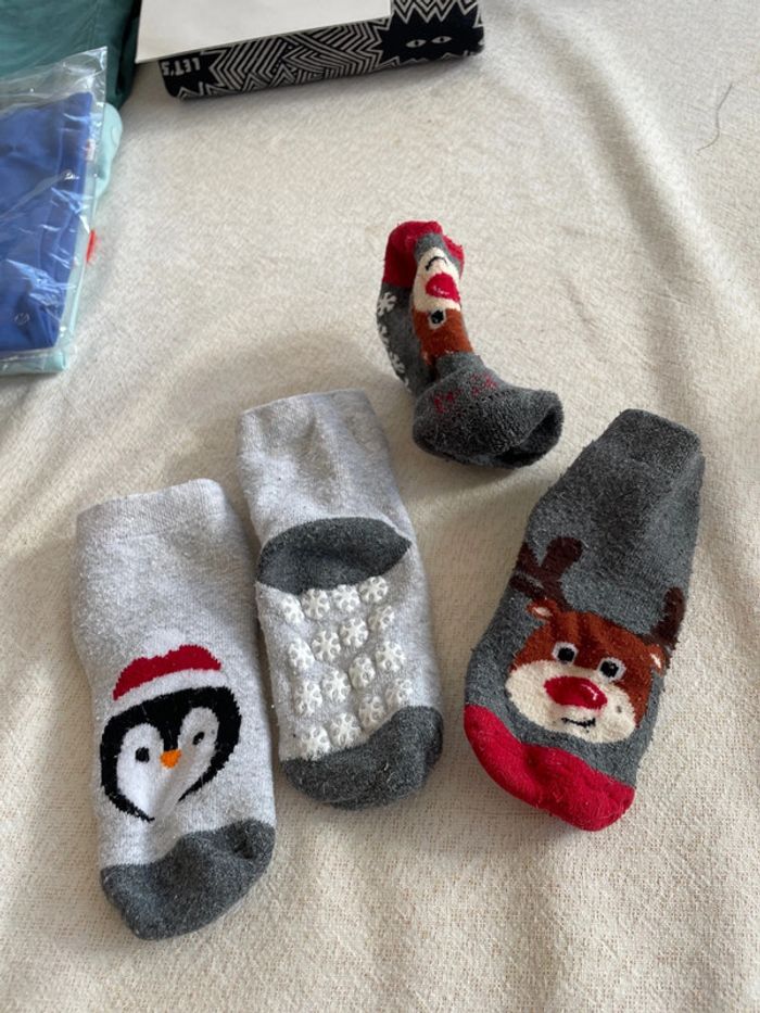 Chaussettes anti dérapantes de Noël 19/22