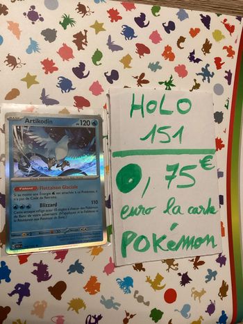 carte Pokémon artikodin holographique 144/165 EV3.5 collection 151 FR neuf sortie de booster