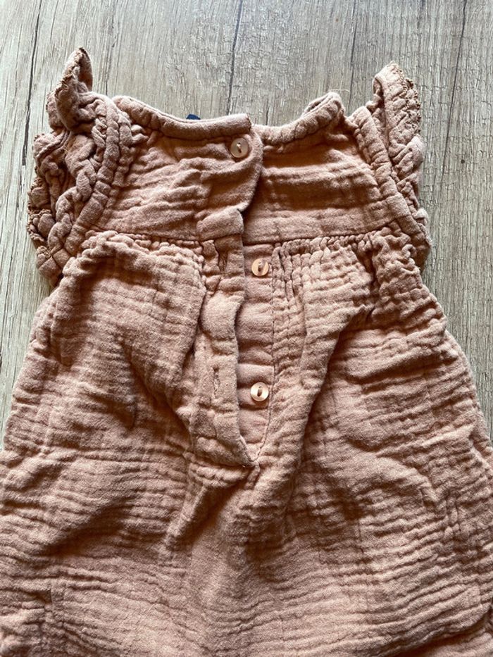 Combi en gaz de coton 3 mois - photo numéro 4