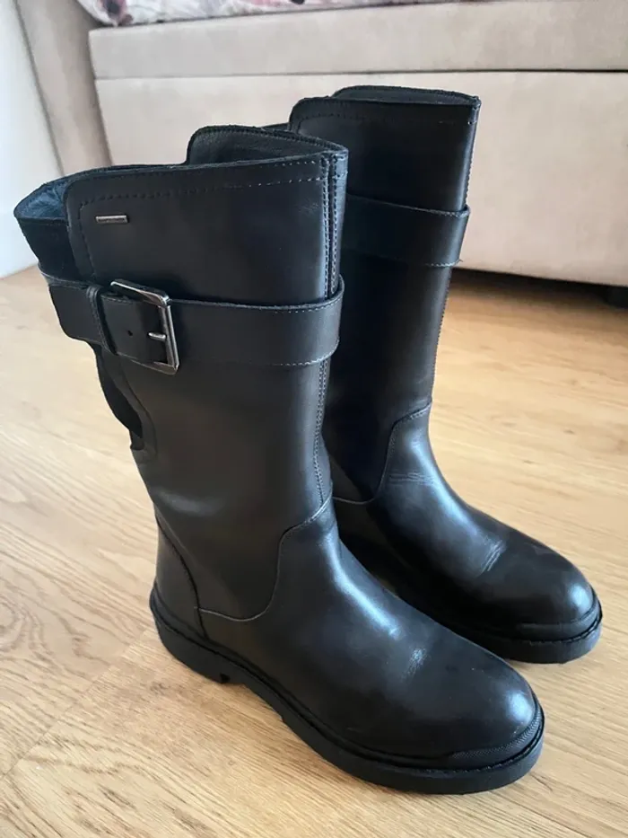 Bottes montantes cuir - photo numéro 2