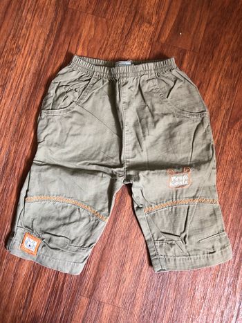 Pantalon kaki et orange 6 mois