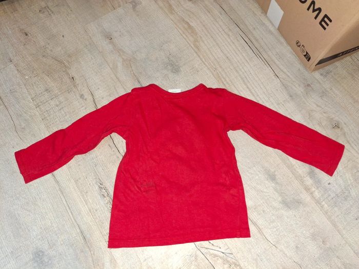 Tee shirt manche longue disney minnie noel fille 18 mois - photo numéro 3